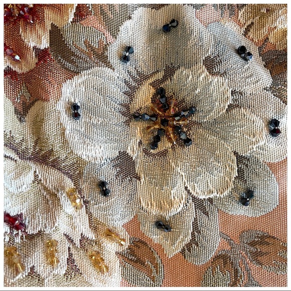 The Luyzah Gorgeous Romantic Embellished Rose Bomber Jacket - Picture 6 of 13